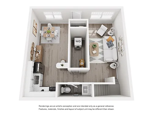 Floor plan 3 Bedroom, 1.5 Bathroom