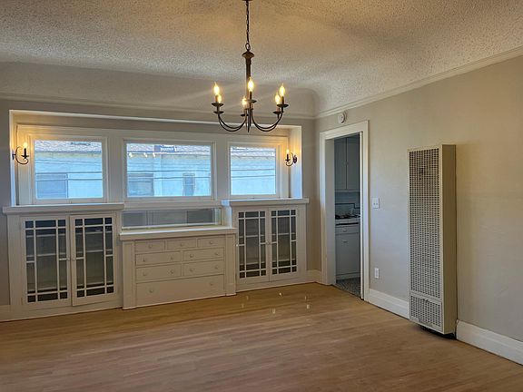 Enter the dining room from the front stairwell.