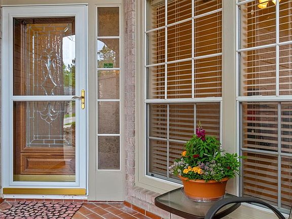 Storm door on entrance is just the beginning of all the extra's in this home.