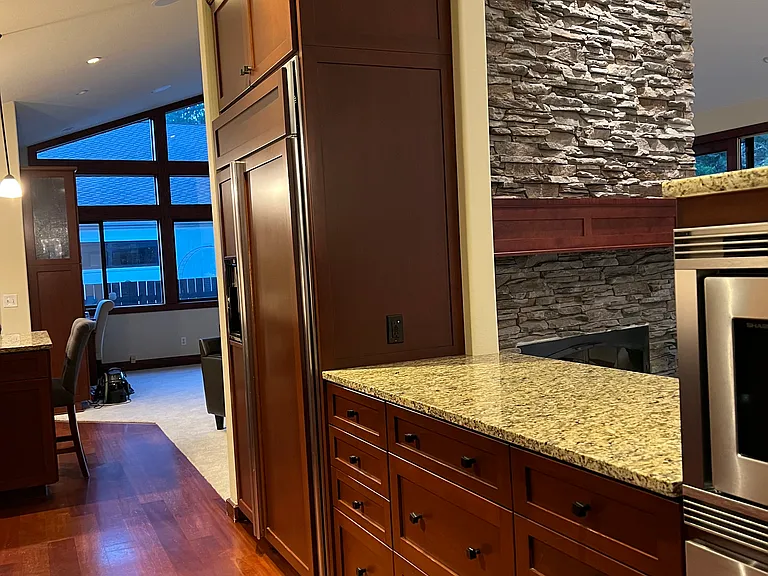 Open concept living at it's finest. Built in oversized refrigerator.