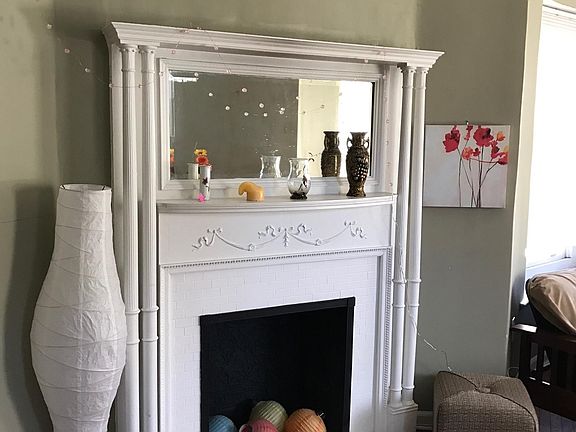 Charming fireplace accent!