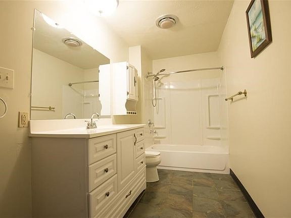 Renovated LARGE bathroom in Apartment 1.