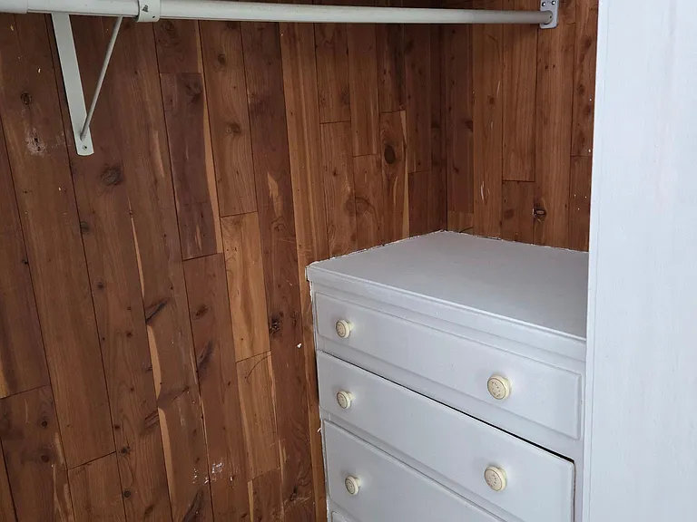 Cedar closet and built in drawers
