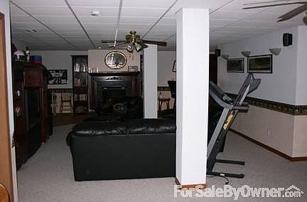 Family Room in Basement