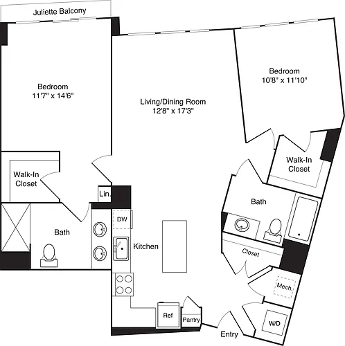 Floor plan C02A-1