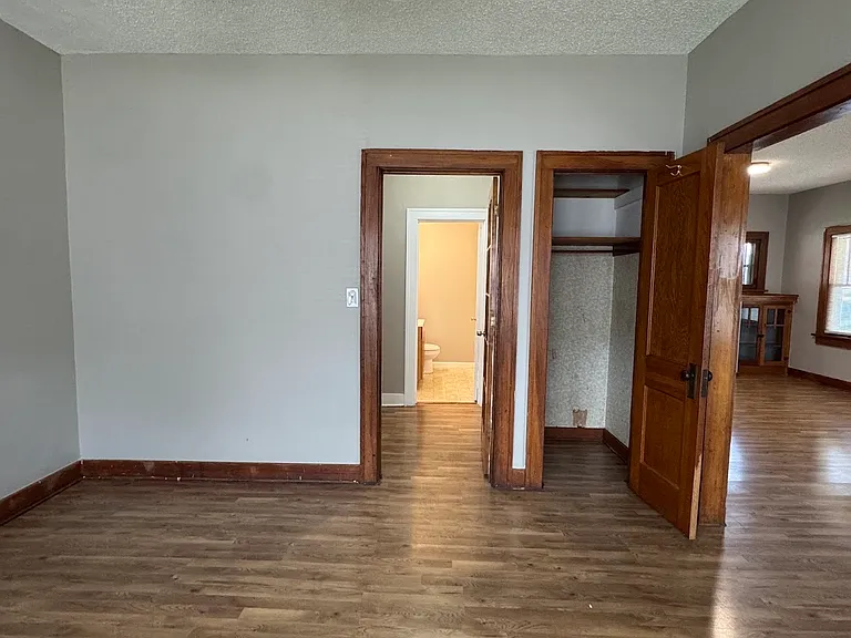 Dining room looking into hall