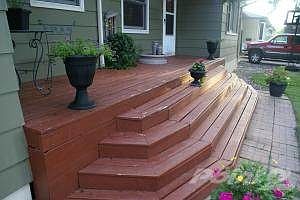 Front steps, porch/deck!