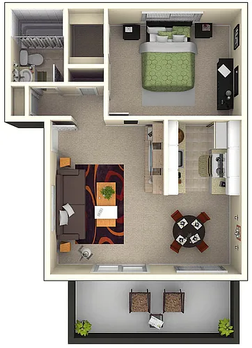 Floor plan 1X1