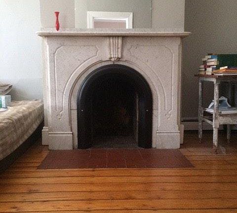 Original Mable and Terra Cotta Fireplace