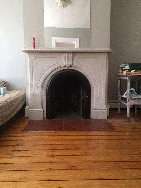 Original Mable and Terra Cotta Fireplace