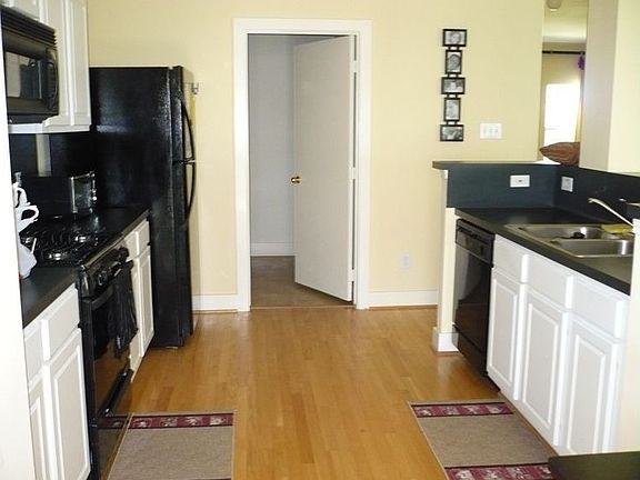 Designer kitchen in this former model home.