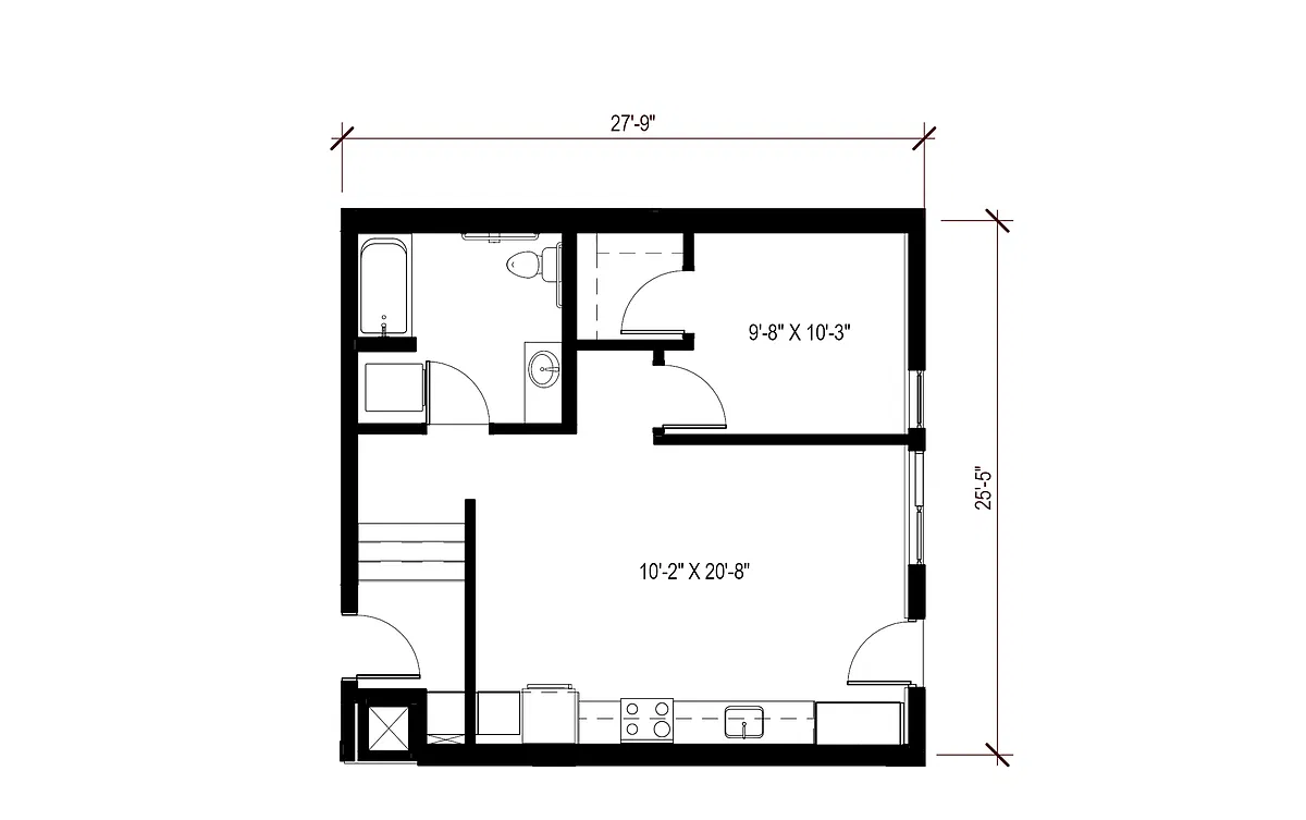 Floor plan Live Work - LW1