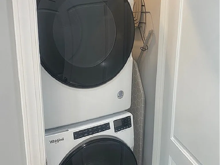 Washer & dryer included.