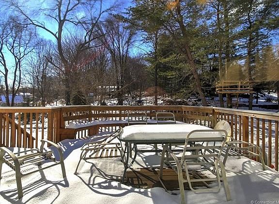 Dining area of 55ft deck along back of the home.