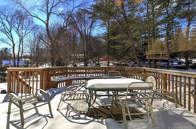 Dining area of 55ft deck along back of the home.