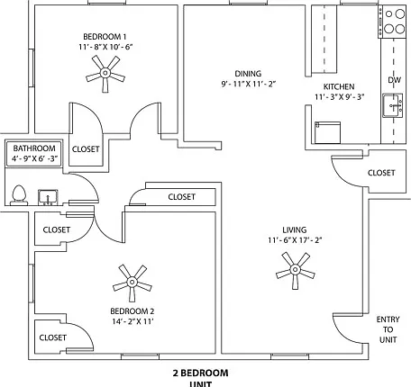 2x1 Floorplan 2x1 Floorplan