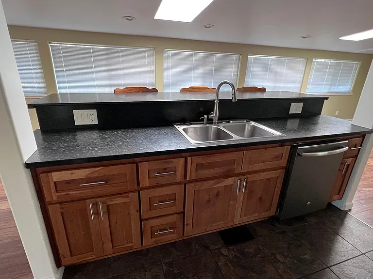 Entering kitchen from living room
