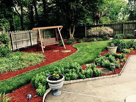 Beautifully landscaped yard