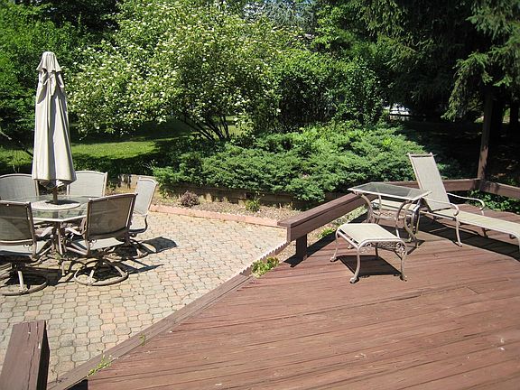Deck and Paver Block Patio