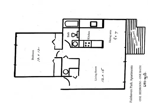 Floor plan 1X1