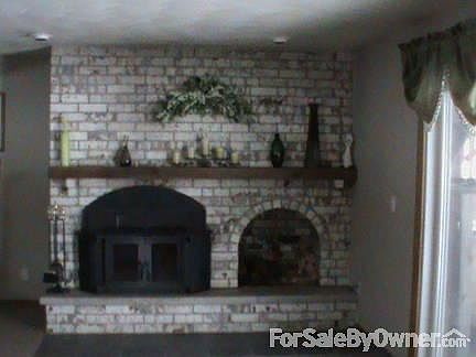 Lower Level fireplace in family room
