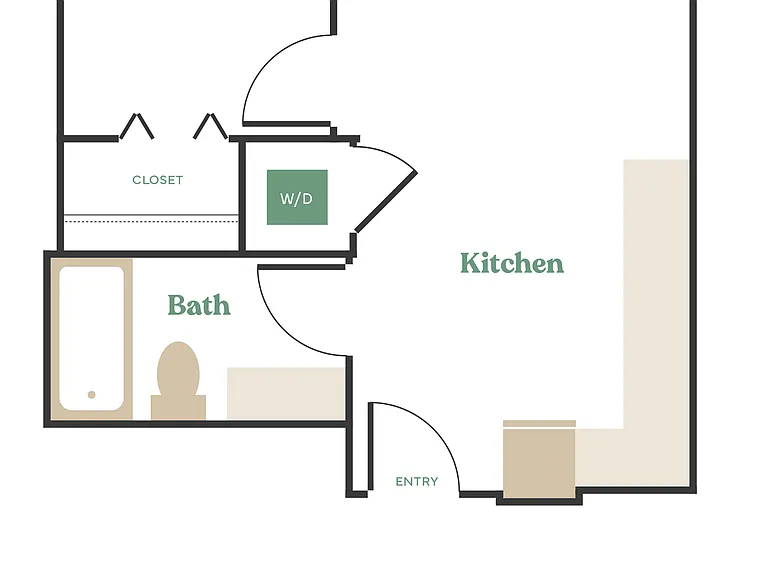1 Bed, 1 Bath - Apt B 1 Bed, 1 Bath - Apt B