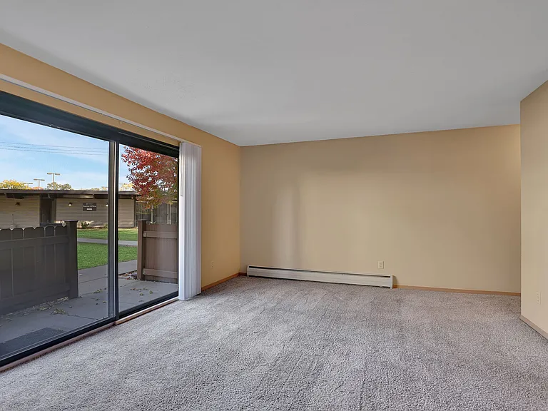 Living room with patio