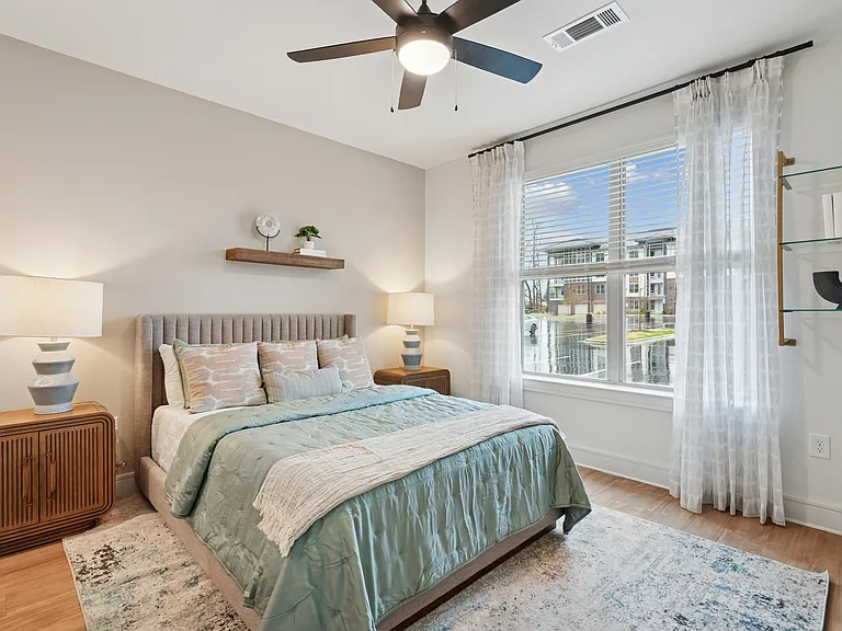 Bedroom with Window and Walk-in Closet
