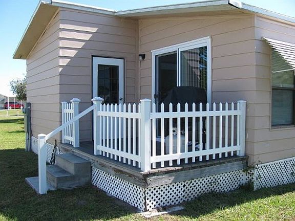 Rear, west, deck