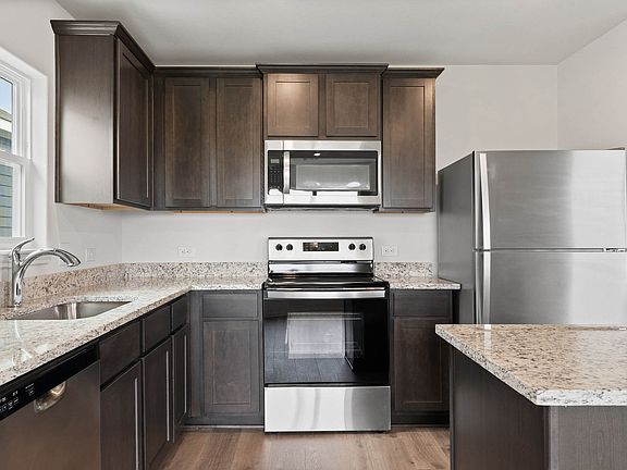 The kitchen of the Blanco has stainless-steel, energy efficient appliances.