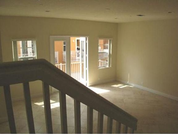 Looking down into great room