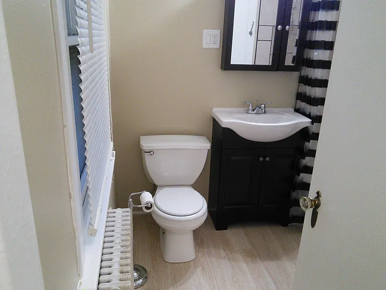 Completely updated tiled bath