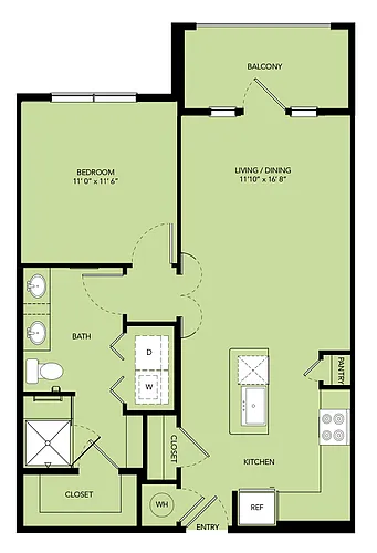 Floor plan A3-728sf-A3S.4