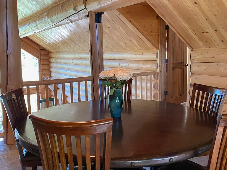 Loft area perfect for game room or private eating area.