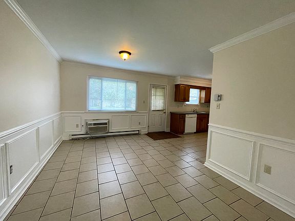 View of dining area into kitchen area