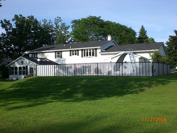 View from the large backyard