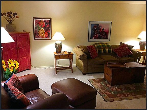 Well Appointed Living Room with Sleeper Sofa