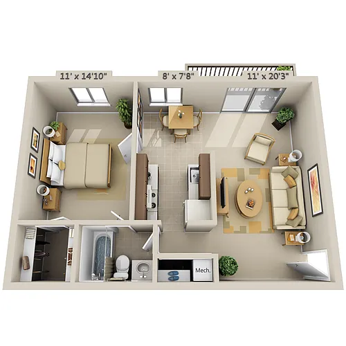 Floor plan Brandon Park