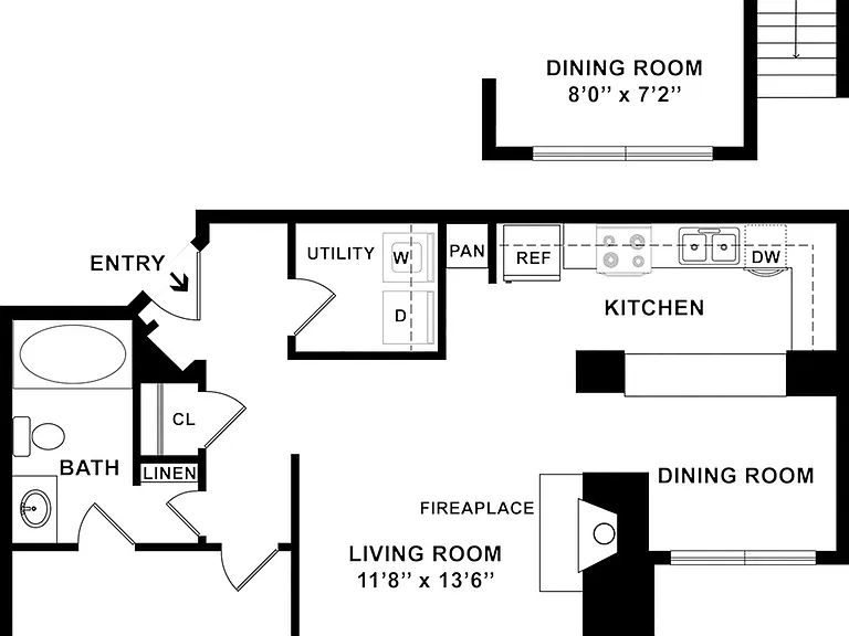 A1 Floorplan | One Bedroom A1 Floorplan | One Bedroom