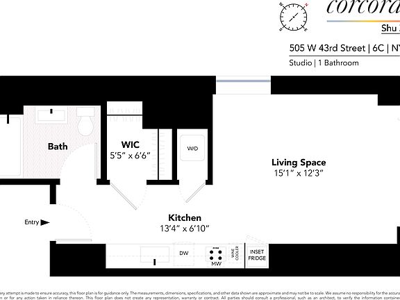2nd image of 505 W 43rd St #6C