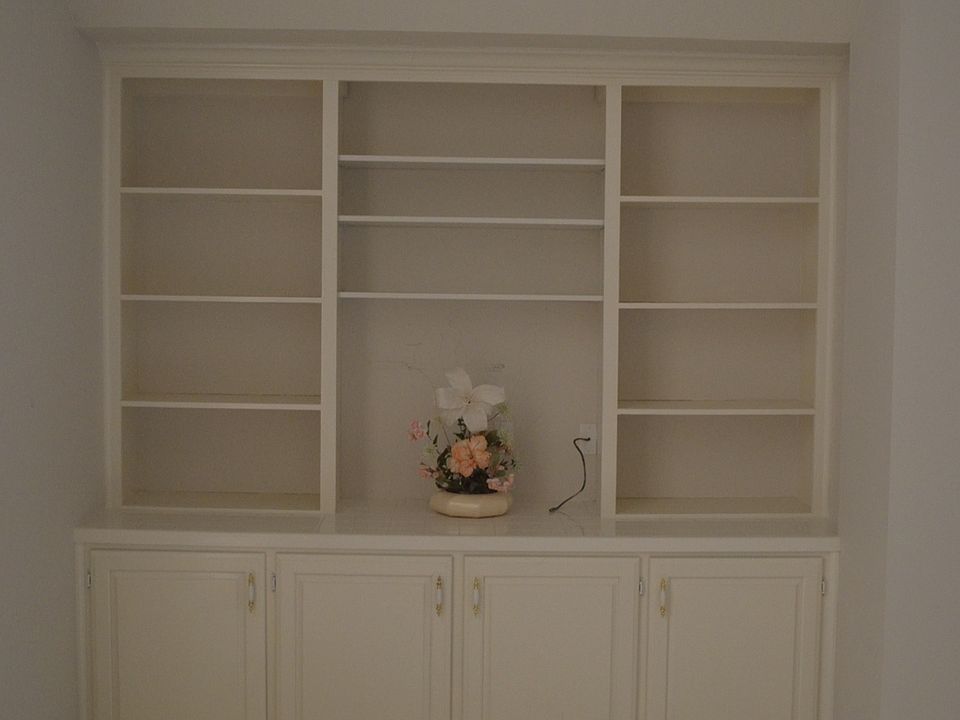 Built-in bookcases