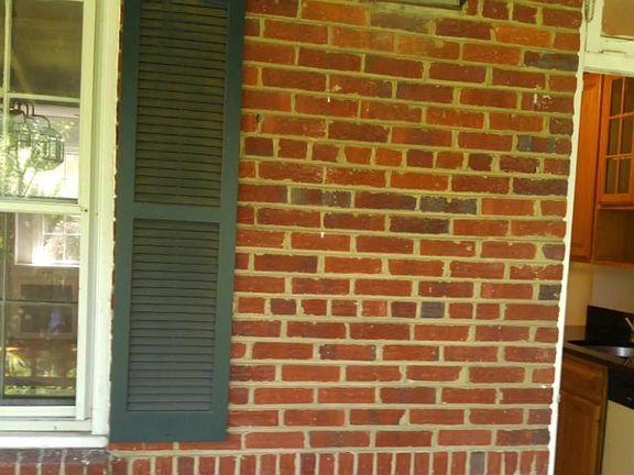 view from back porch into kitchen