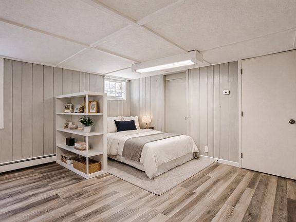 Bed is virtually staged.