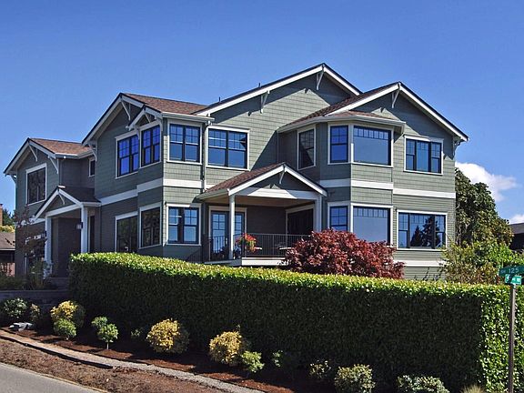 Ample windows show views to North, West, South