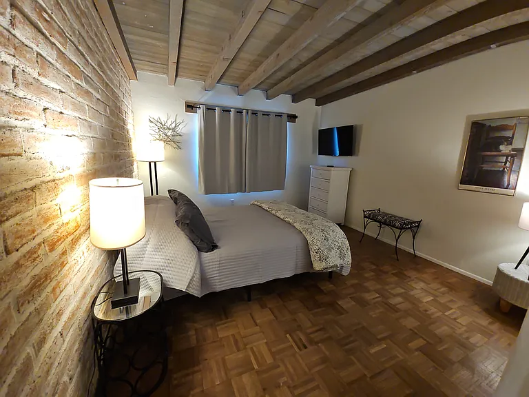 Second bedroom has dresser and large closet. 43" Smart TV. Blackout curtains in both bedrooms.