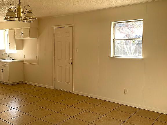 Family room and kitchen