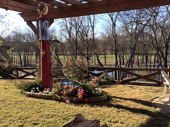 Winter view behind barn