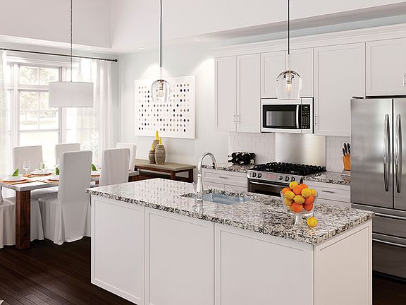 Open kitchen with an island