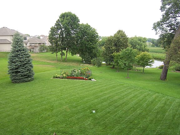 Large, private backyard backing to parkland