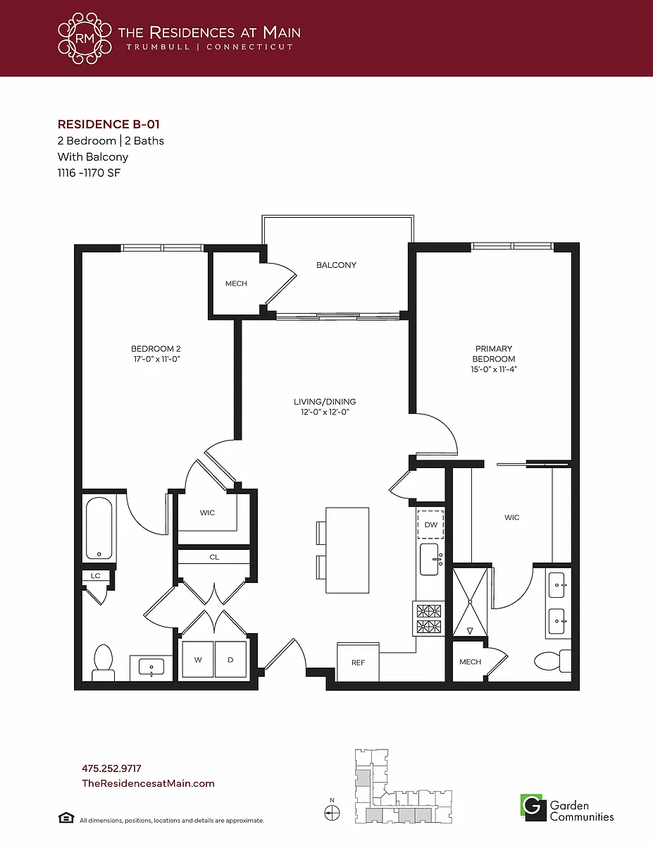 Floor plan $2.58/sq.ft. - B-01